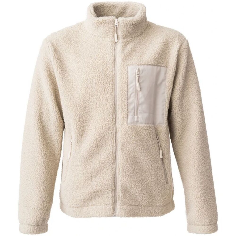 Ravine Unisex Adult Borg Fleece Jacket / Natural